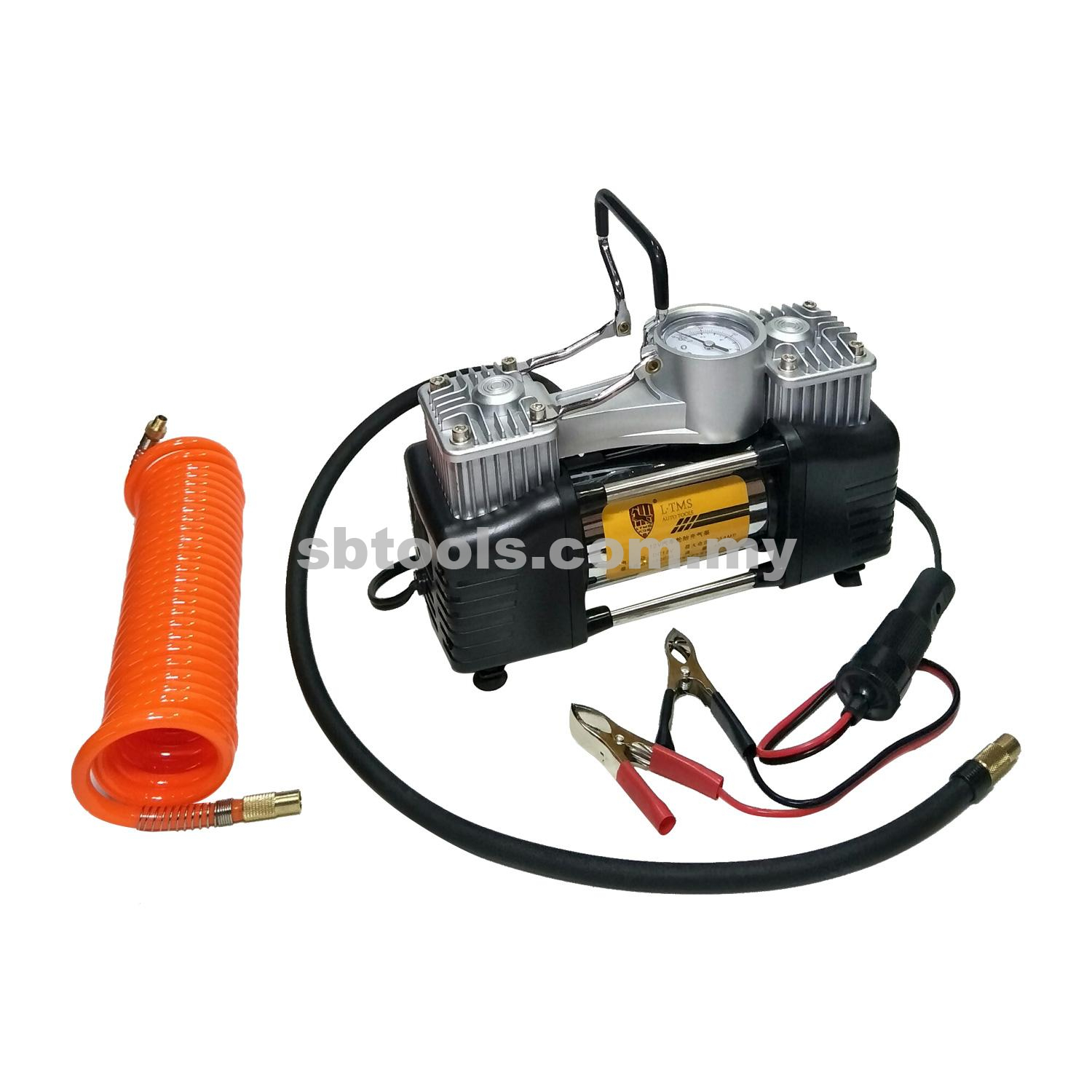 Double Piston Mini Air Compressor - Cabinet Tool Set | Garage Tools ...