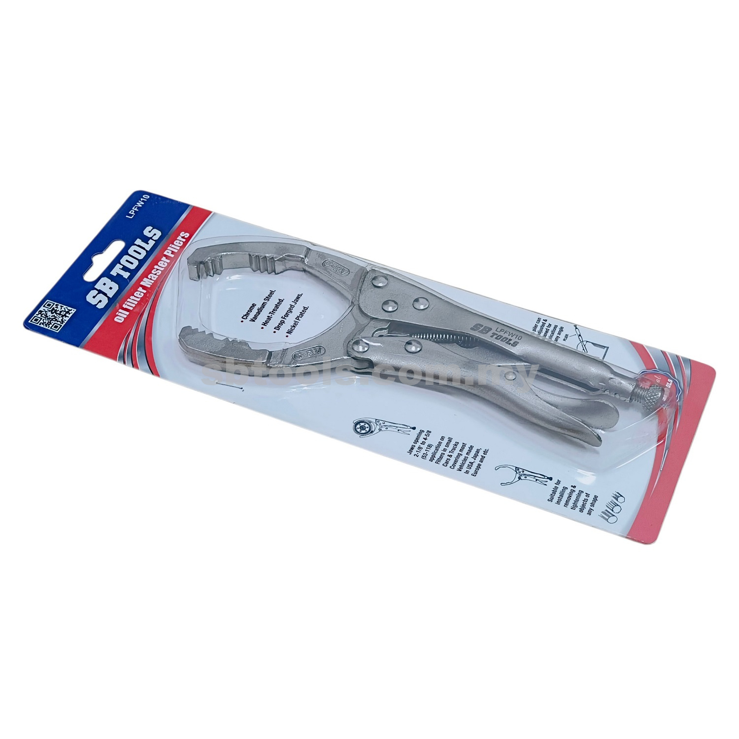 SB TOOLS 10" Locking Pliers Filter Wrench - Image 2