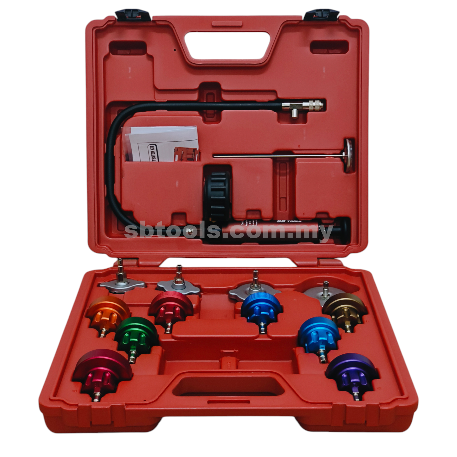 SB TOOLS 14Pcs Radiator Pressure Tester Kit