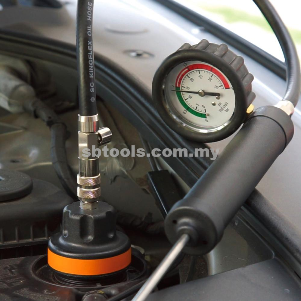 SB TOOLS 31Pcs Cooling System Leakage Tester & Vacuum-Type Coolant Refilling Kit - Image 2