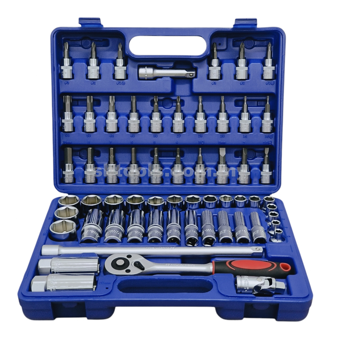 SB TOOLS 3/8"DR Box Socket Set (61Pcs)