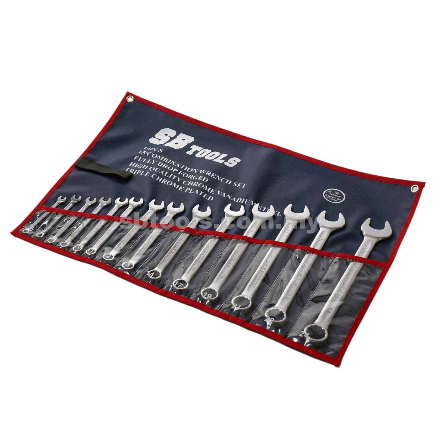 SB TOOLS 14Pcs Combination Wrench Set (6-24MM) - Image 2