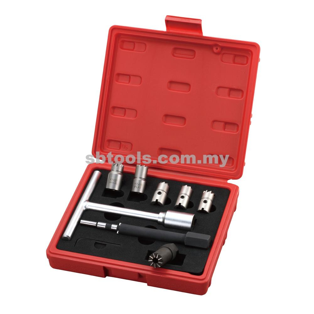 SB TOOLS 9Pcs Diesel Injector Seat Cutter Set - Image 2