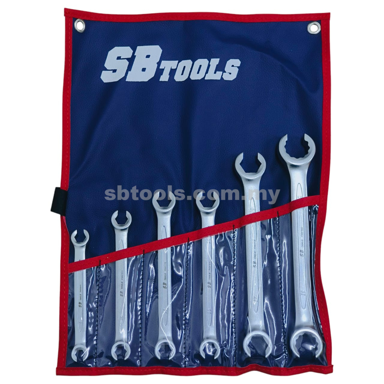 SB TOOLS 6Pcs Flare Nut Wrench Set (8-22MM)