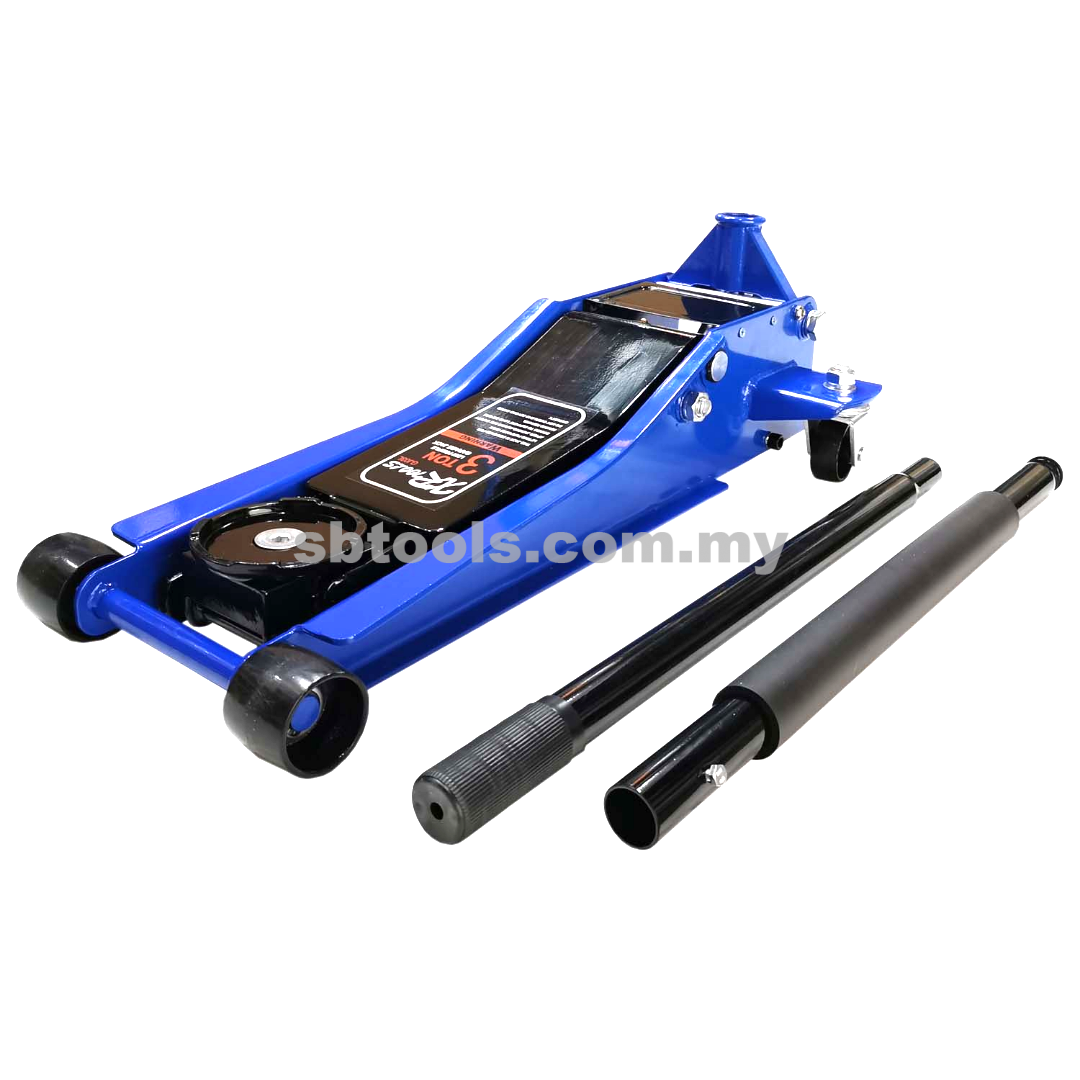 XR TOOLS 3 Ton Low Profile Garage Floor Jack With Double Piston