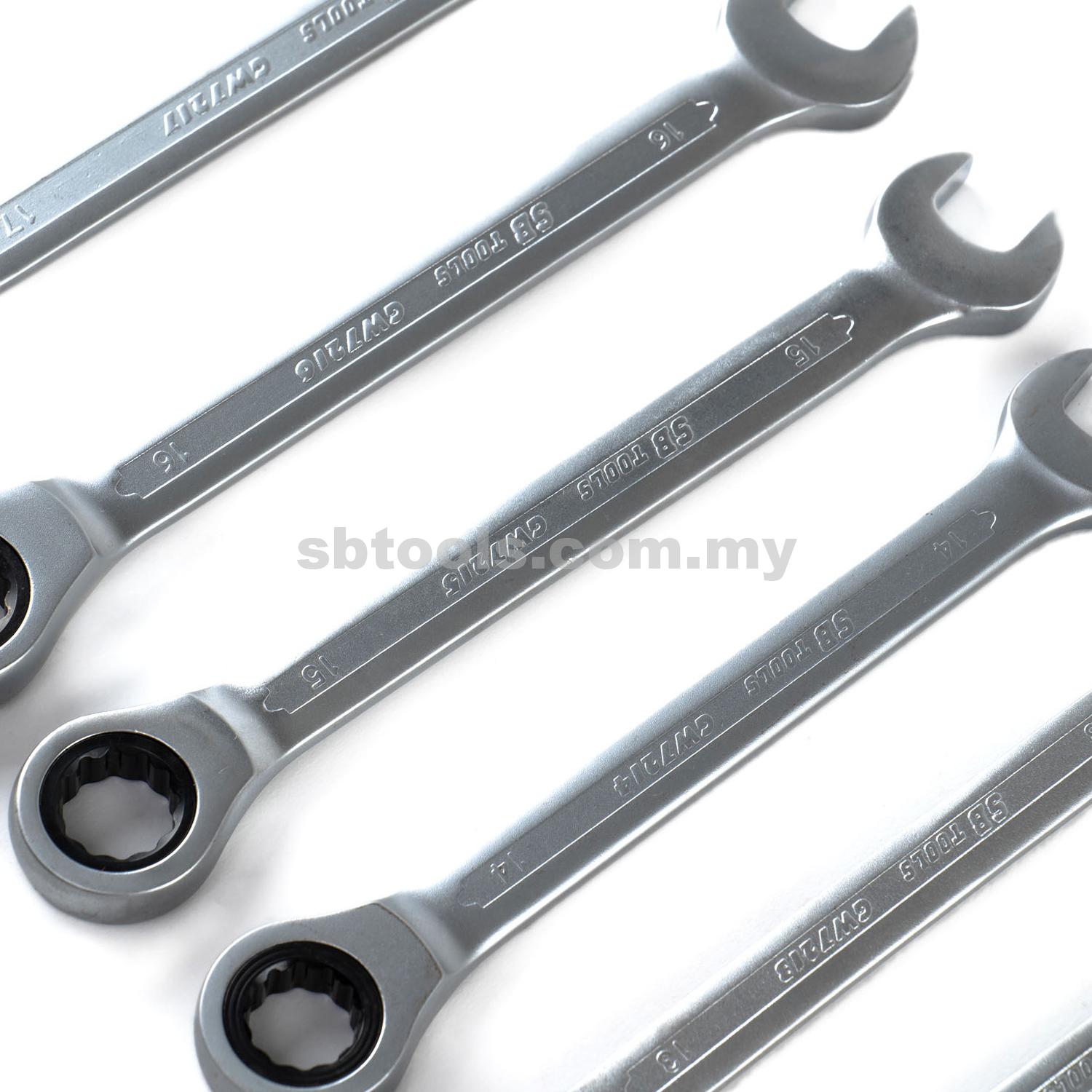 SB TOOLS 12Pcs Combination Gear Wrench Set (8-19MM) - Image 2