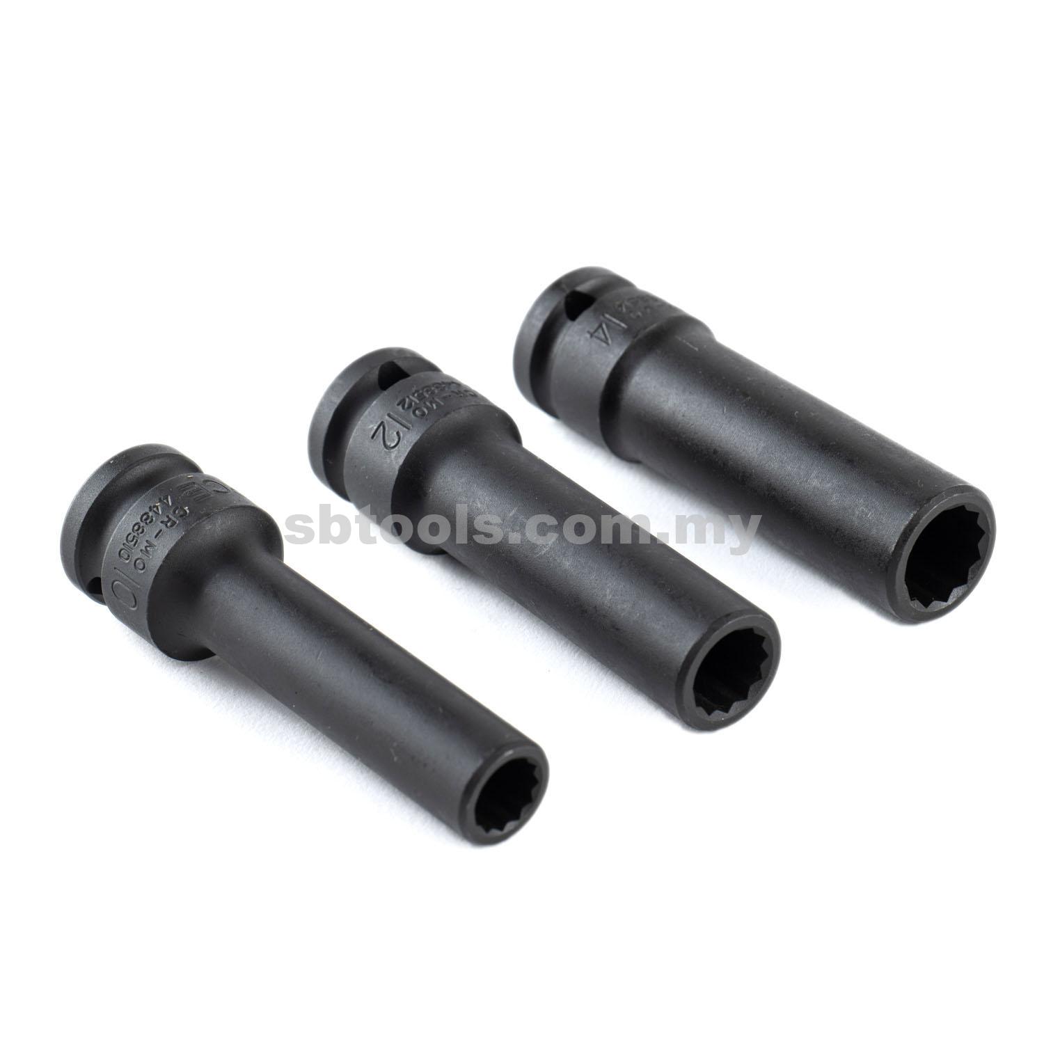 SB TOOLS 1/2"DR Impact Deep Socket (12 Point)