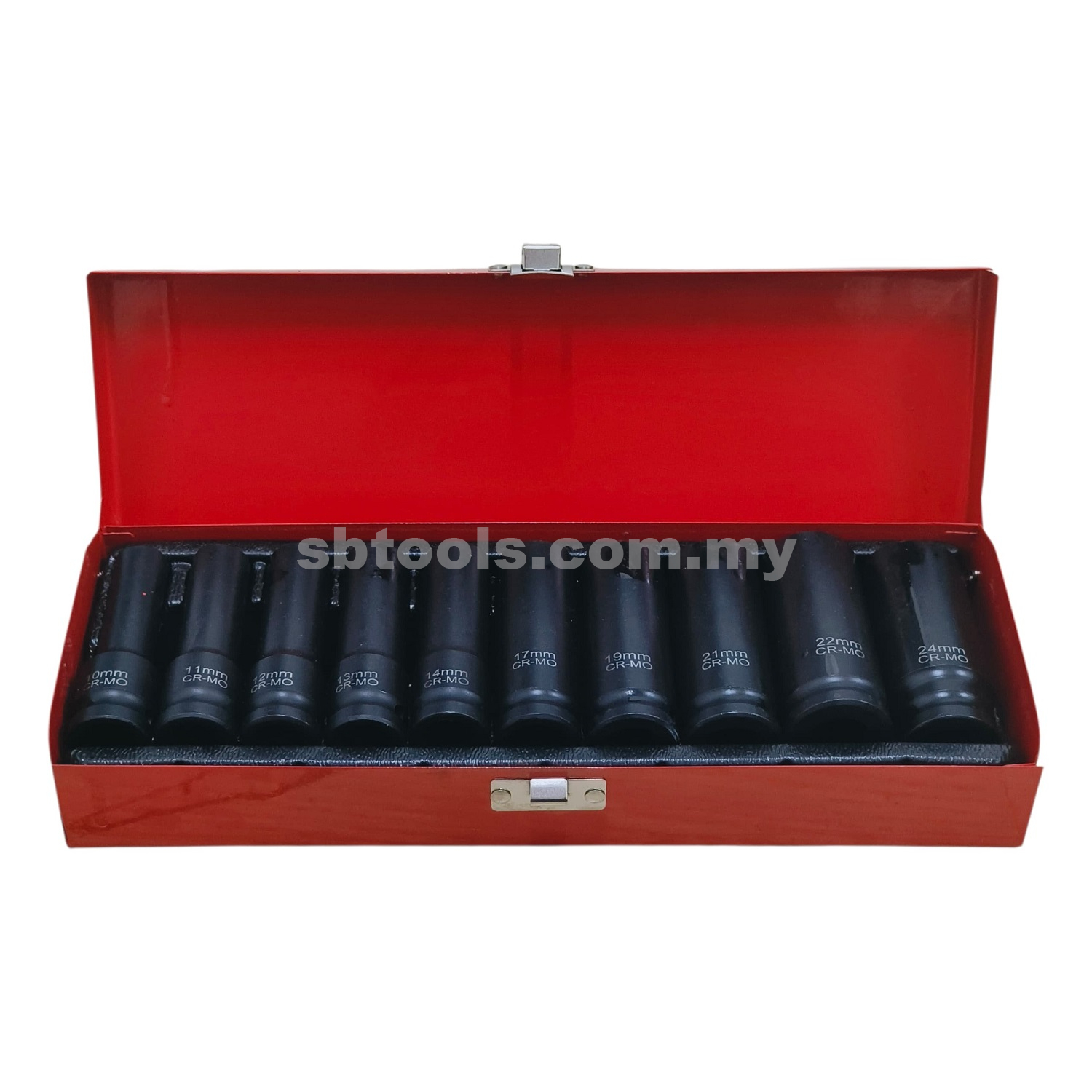 10Pcs Impact Deep Socket Set (10-24MM)
