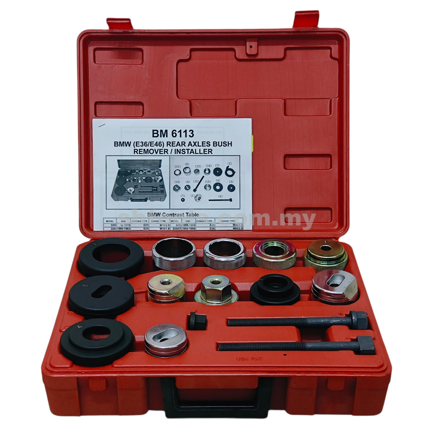 SB TOOLS BMW Bush Remover & Installer Kit (E36, E46)
