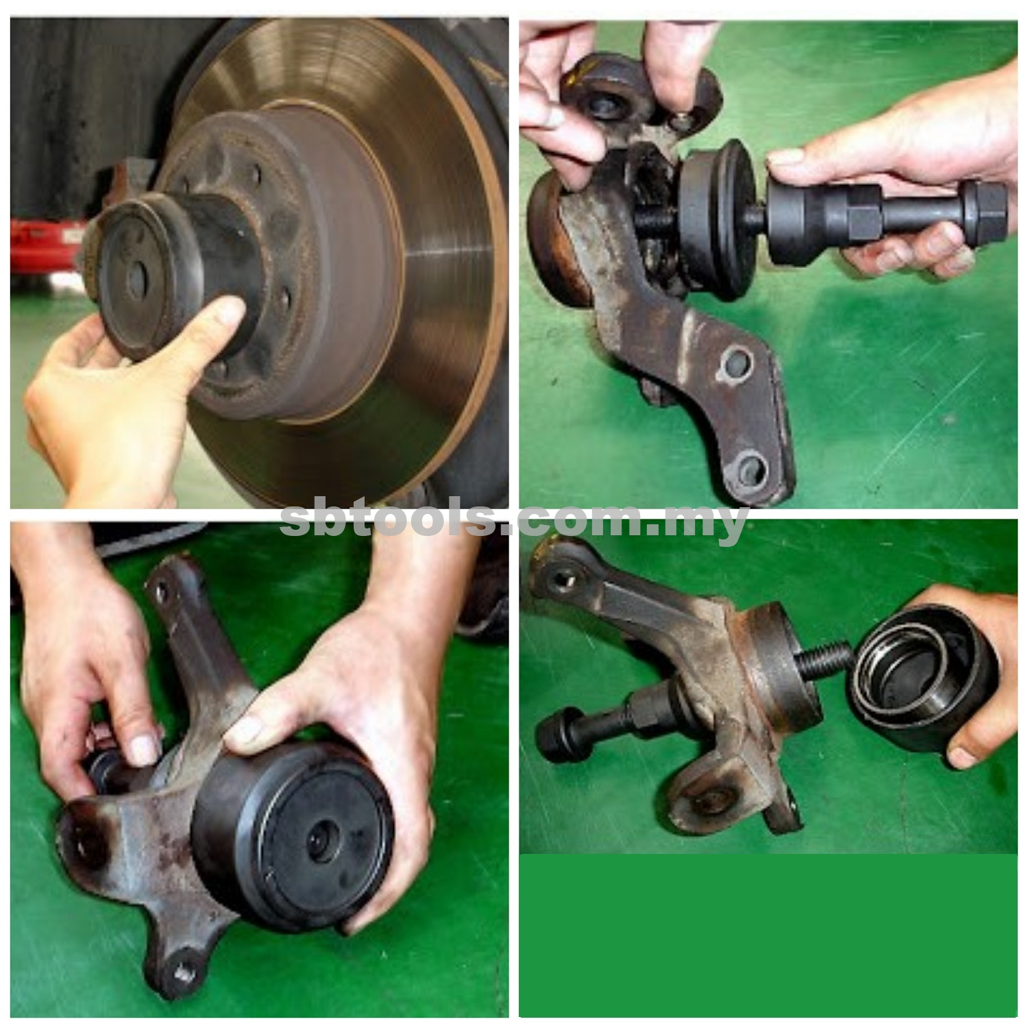SB TOOLS Benz Rear Wheel Bearing Remover Kit (W124, W129, W201, W202 ...