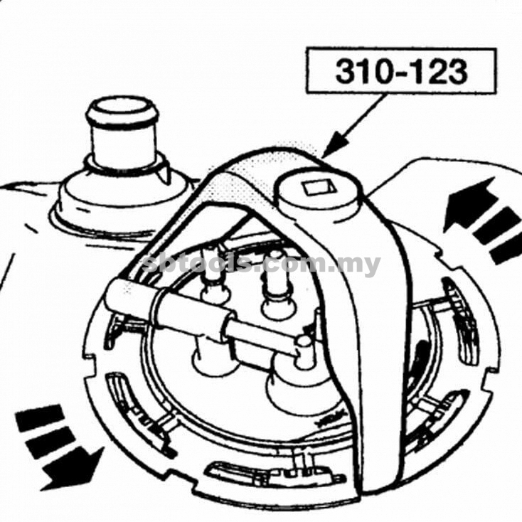 SB TOOLS Benz & BMW Fuel Tank Lid Remover & Installer Set - Image 2