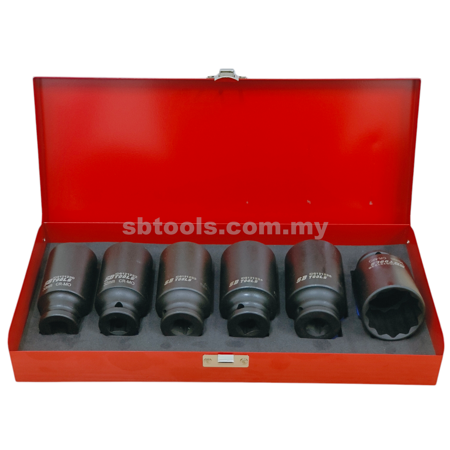 SB TOOLS 6Pcs Impact Drive Shaft Socket Set (12 Point)