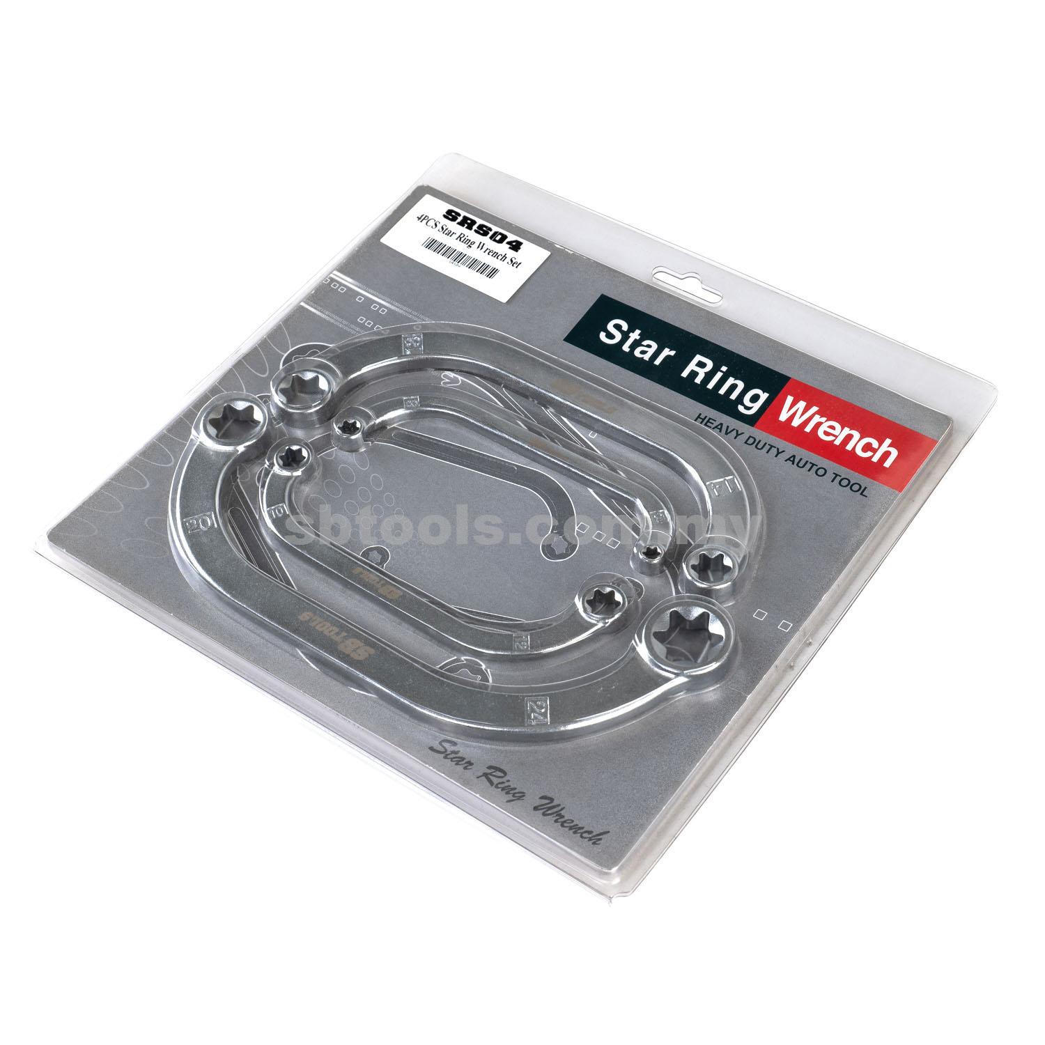 SB TOOLS 4Pcs Star Ring Wrench Set - Image 2