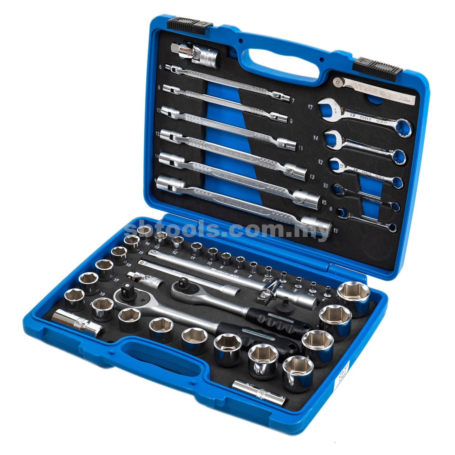SB TOOLS 50Pcs Socket Wrench Set