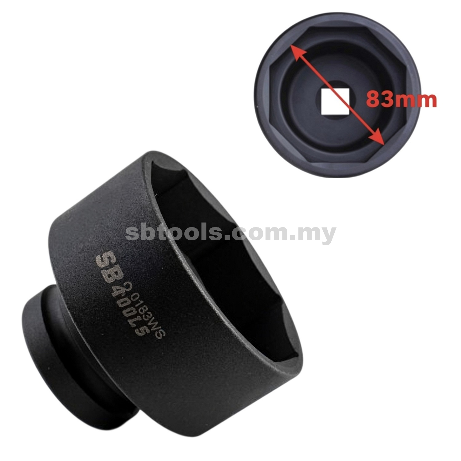 SB TOOLS 83mm SCANIA Front Wheel Nut Socket (8 Point)
