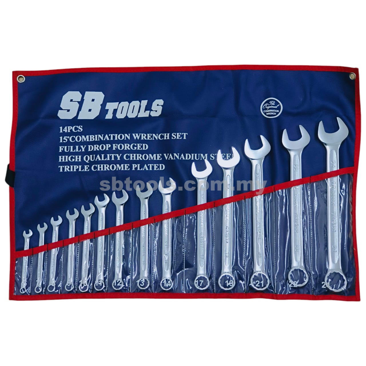 SB TOOLS 14Pcs Combination Wrench Set (6-24MM)