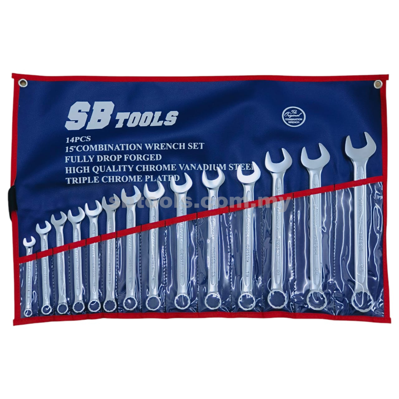 SB TOOLS 14Pcs Combination Wrench Set (8-24mm)