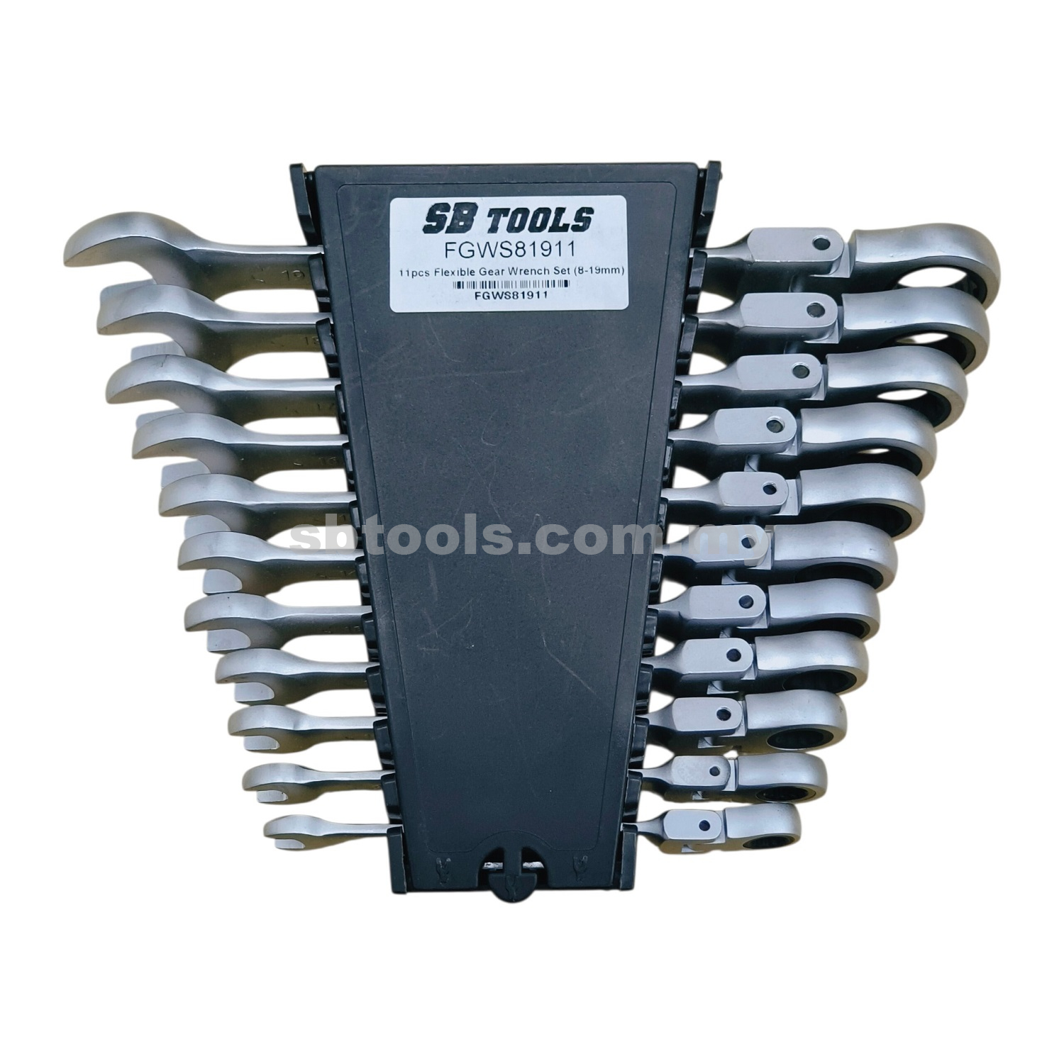11Pcs Flexible Combination Gear Wrench Set (8-19mm)