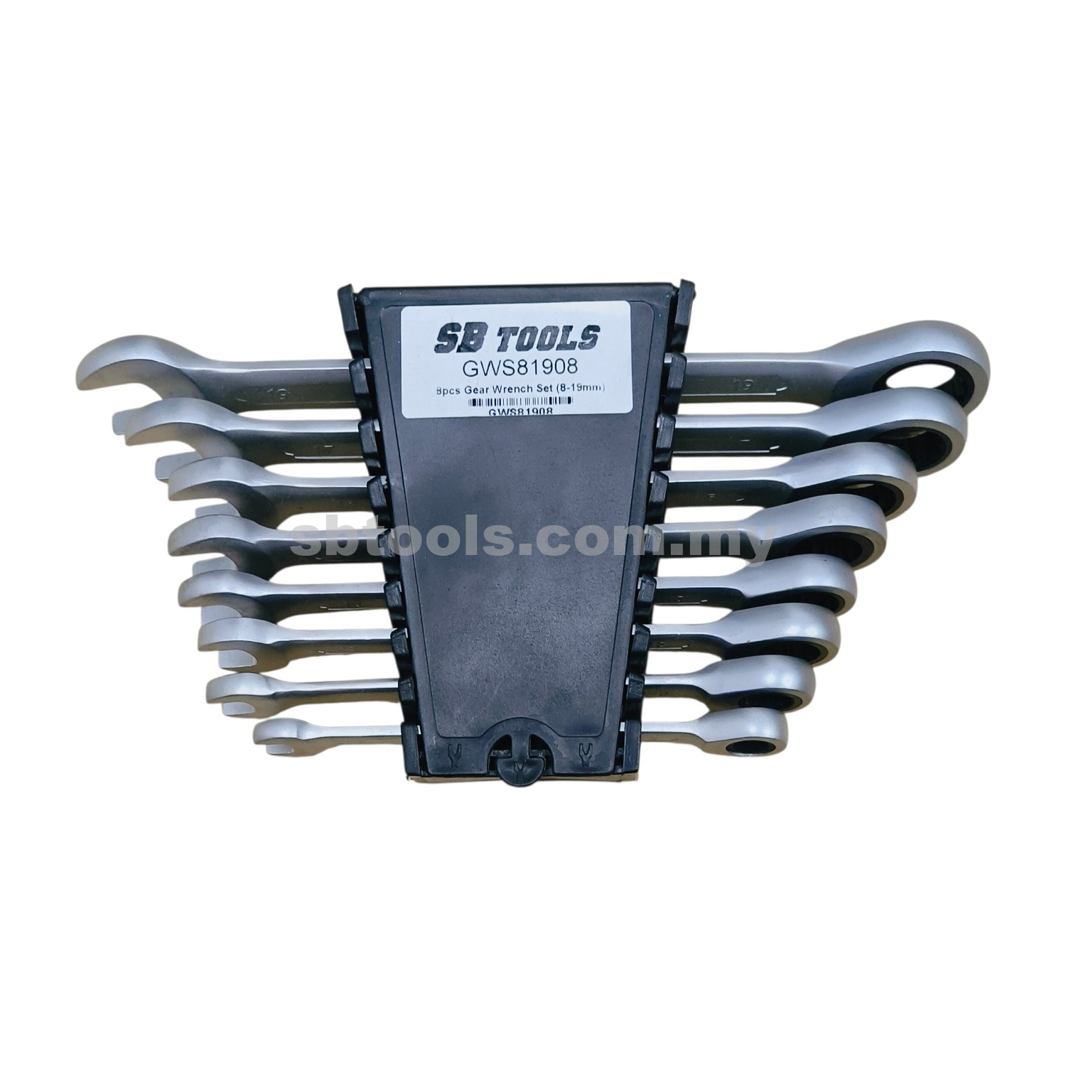 SB TOOLS 8Pcs Combination Gear Wrench Set (8-19mm)