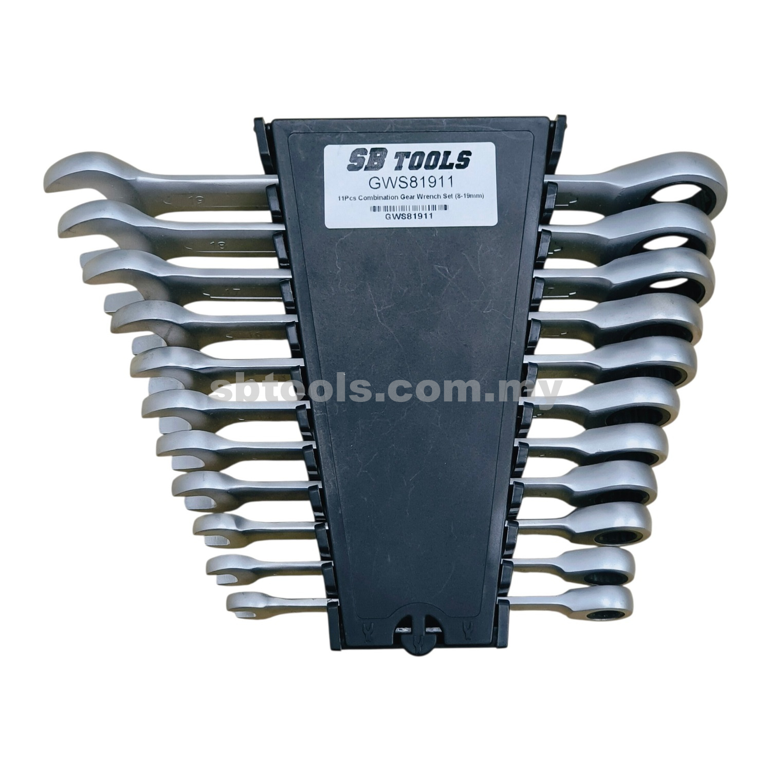 SB TOOLS 11Pcs Combination Gear Wrench Set (8-19mm)
