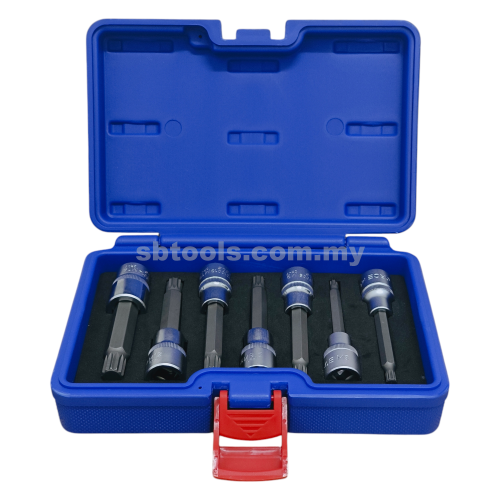 SB TOOLS 7Pcs Spline Bit Socket Set (M6~M14)