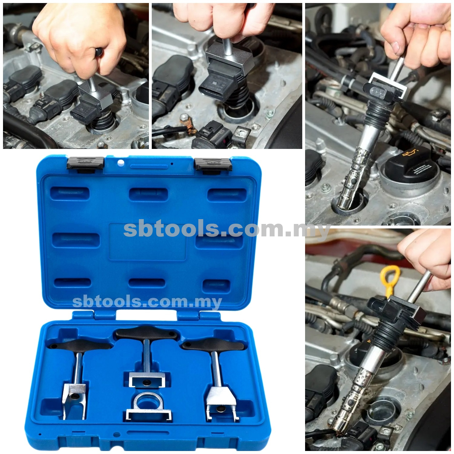 SB TOOLS 4Pcs Spark Plug Puller Set - Image 2