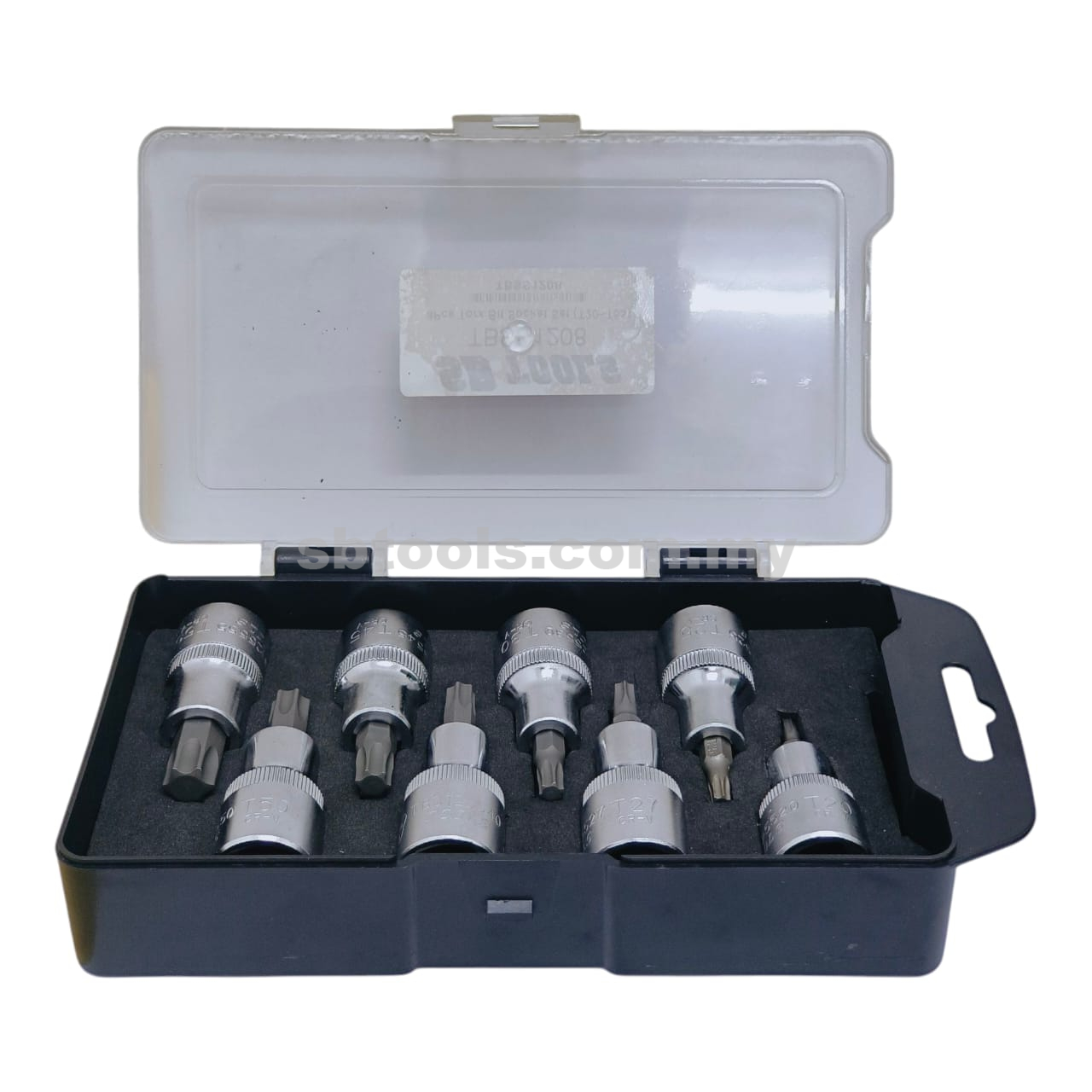 SB TOOLS 8Pcs Torx Bit Socket Set (T20~T55)