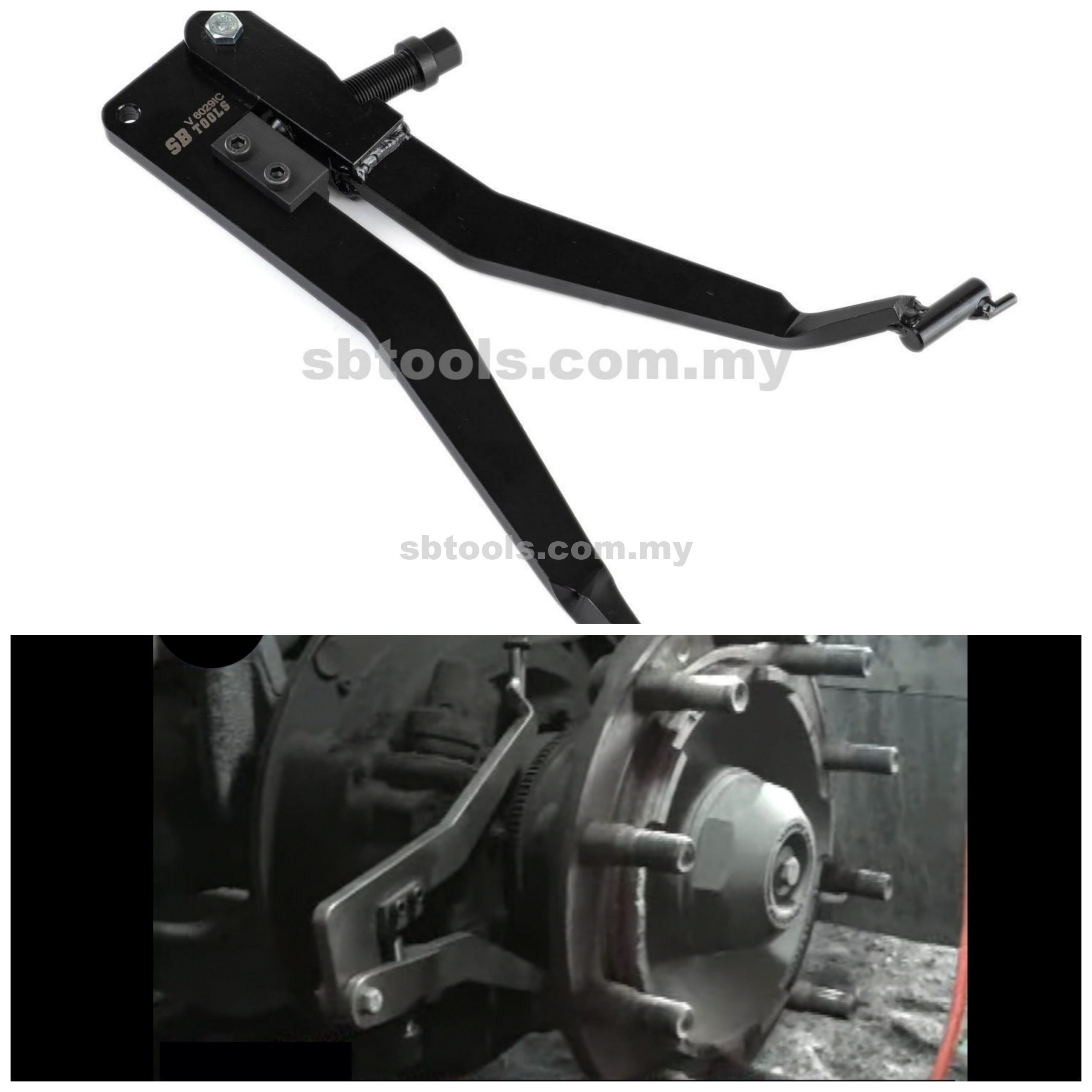 SB TOOLS VOLVO Truck Front & Rear Brake Shoe Lining Inside Caliper - Image 2