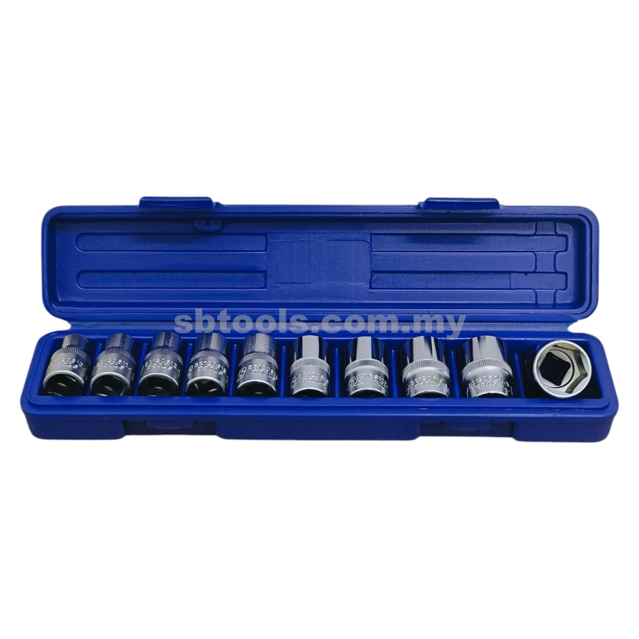 SB TOOLS 10Pcs Box Socket Set (8-24mm)