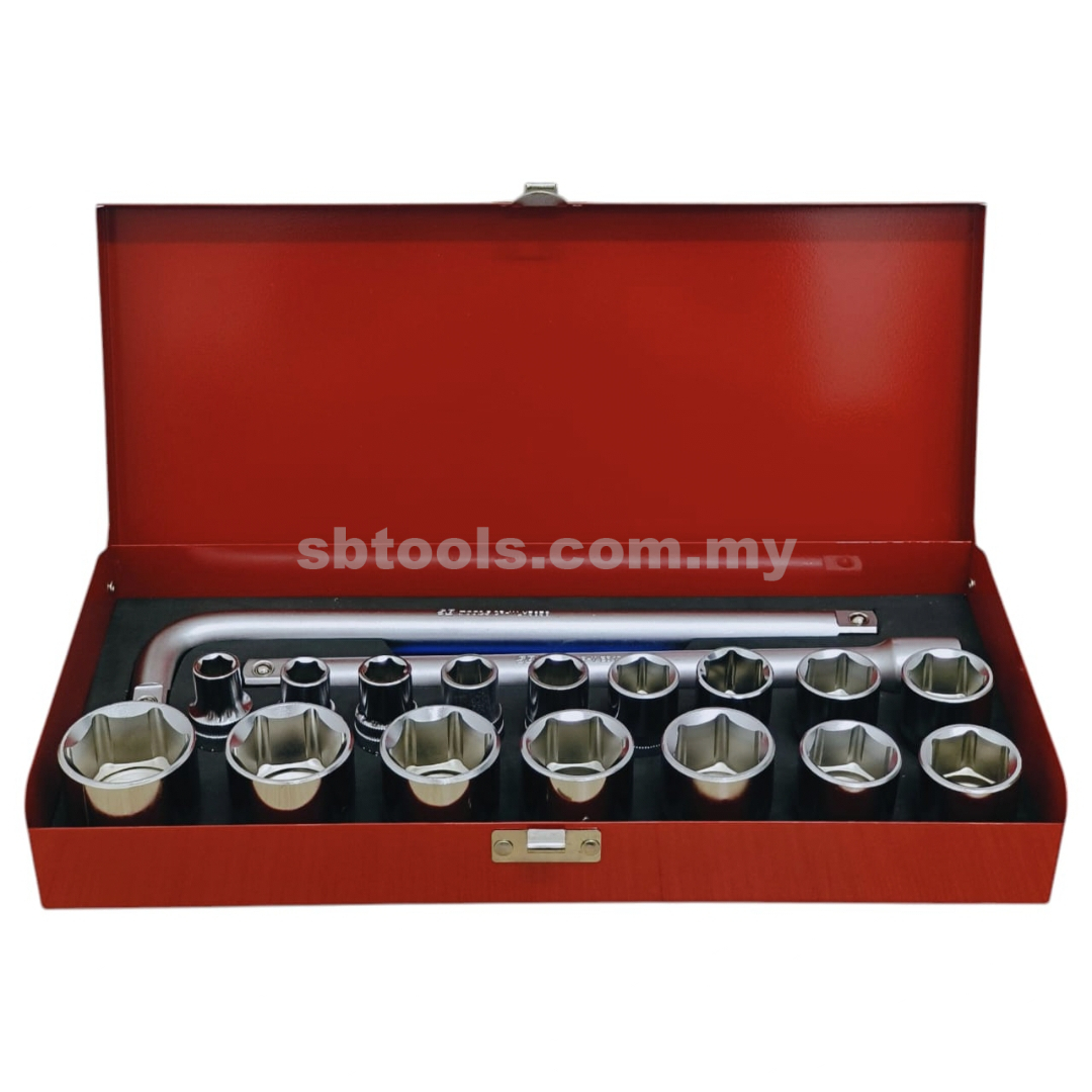 SB TOOLS 18Pcs Box Socket Set 10-32MM (6Point)