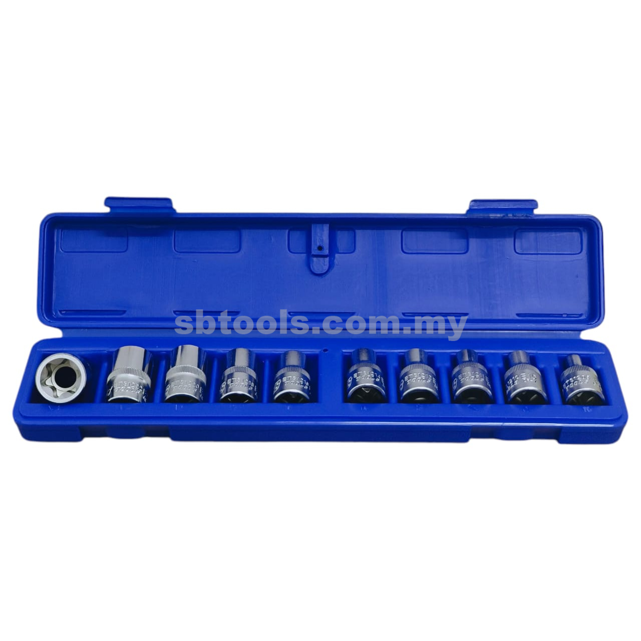 SB TOOLS 10Pcs External Torx Socket Set (E8~E24)