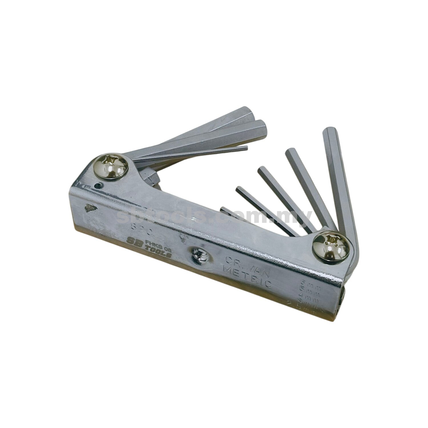 SB TOOLS 8Pcs Folding Type Hex Key Wrench Set