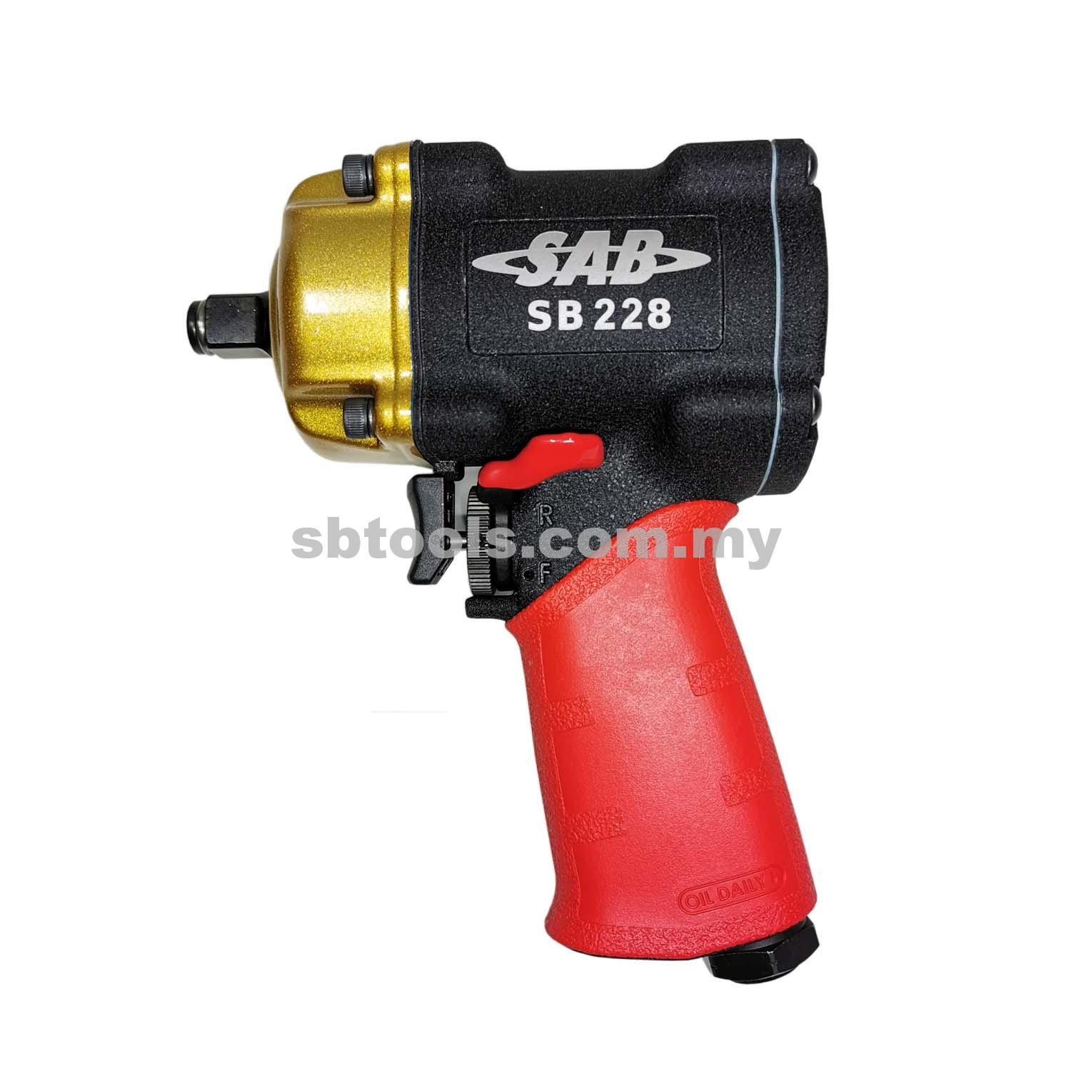 SB TOOLS 1/2"DR SAB Mini Air Impact Wrench (580 Ft-lb / 786 NM)