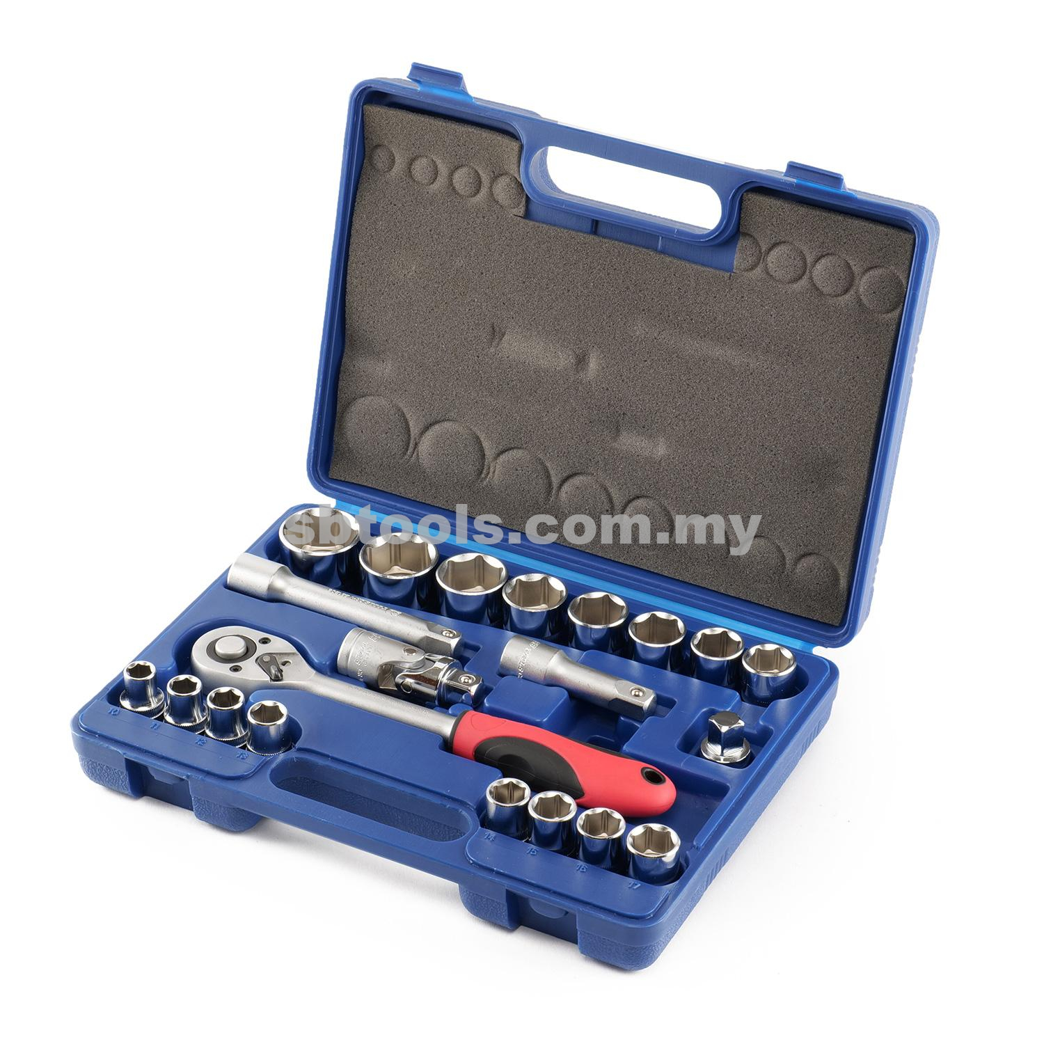 SB TOOLS 22Pcs Box Socket Set (10-32mm)