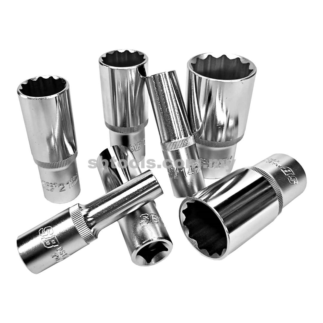 SB TOOLS 1/2"DR Deep Socket (12 Point)