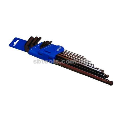 SB TOOLS 9Pcs Extra Long Hex Key Set (MM Size)