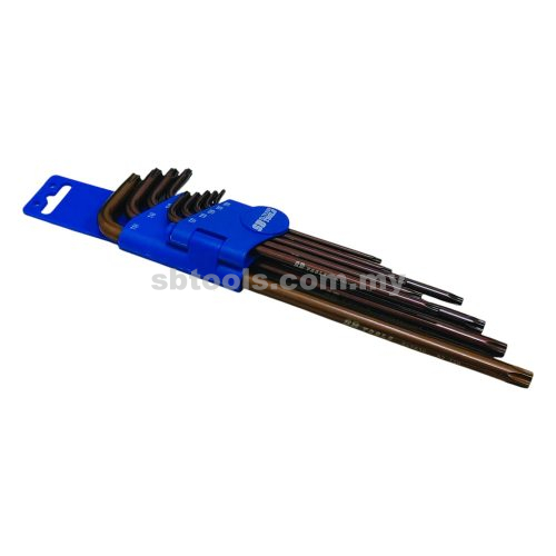 SB TOOLS 9Pcs Extra Long Torx Key Set