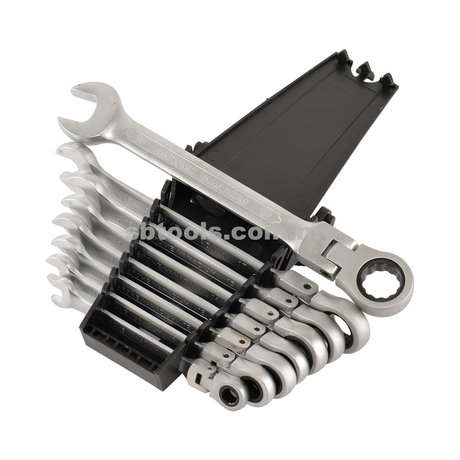 8Pcs Flexible Combination Gear Wrench Set (8-19mm)