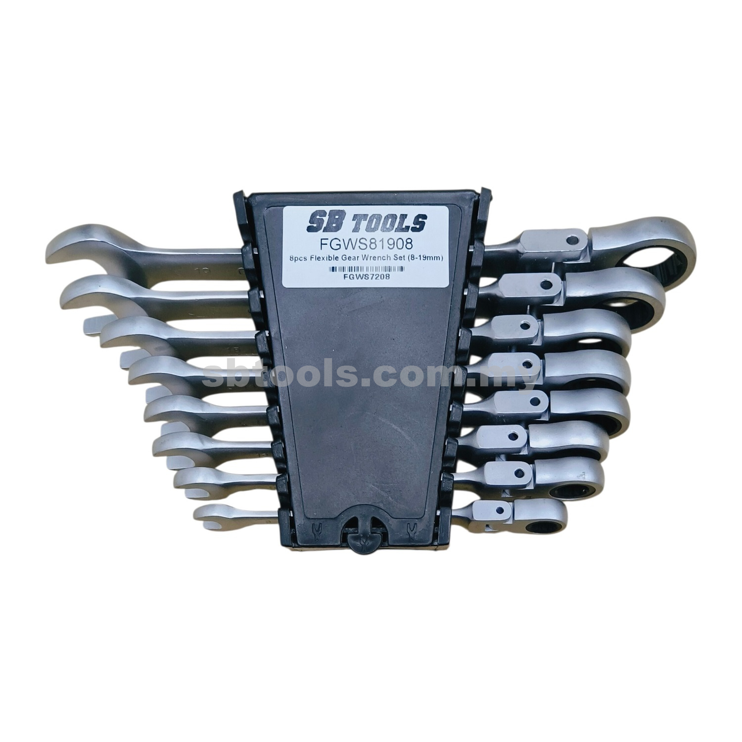 8Pcs Flexible Combination Gear Wrench Set (8-19mm)