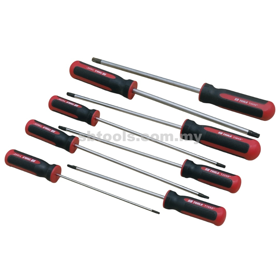 SB TOOLS Extra Long Tamperproof Torx Screw Driver Set