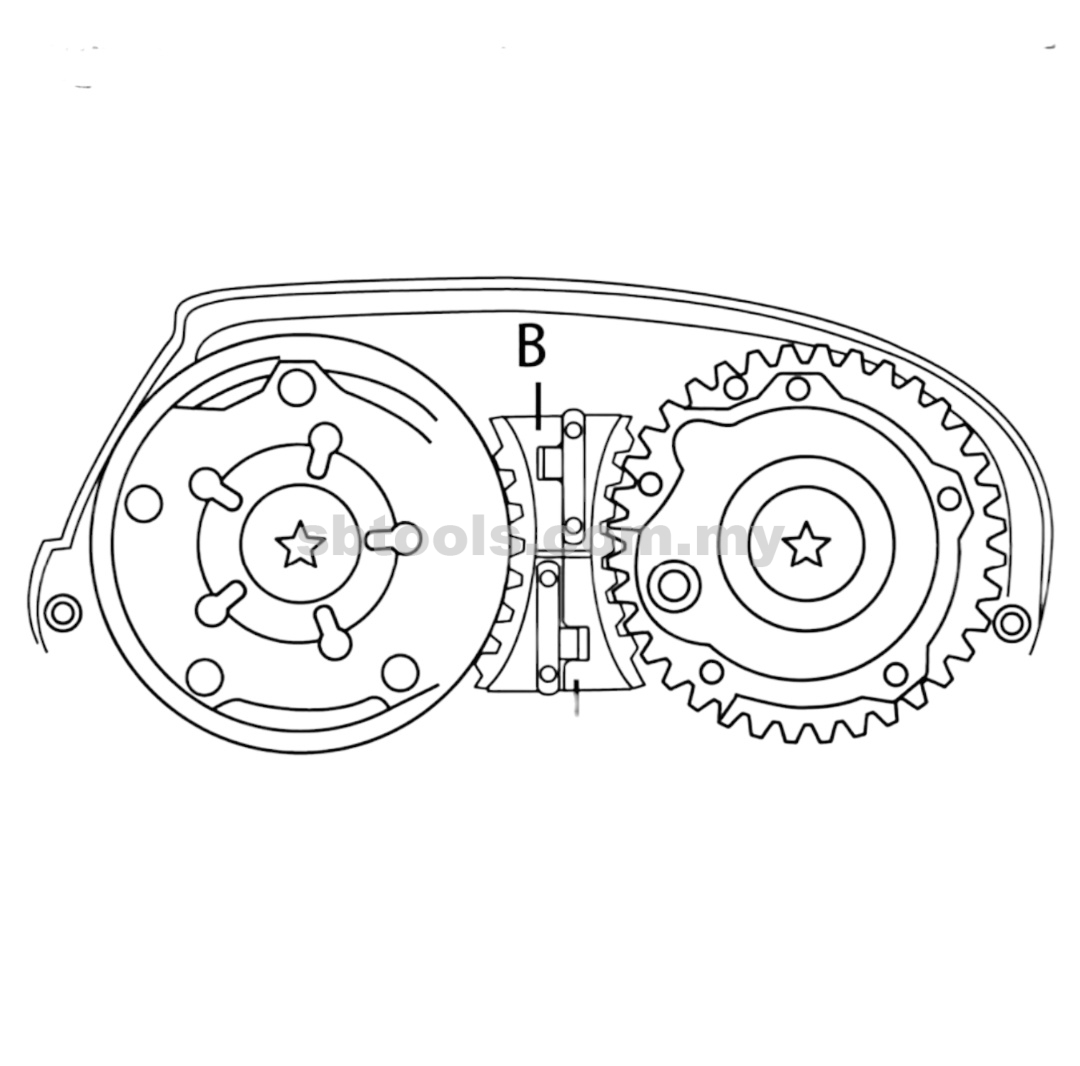 SB TOOLS Chevrolet Engine Timing Tool Set (1.4, 1.6, 1.8L) - Image 3