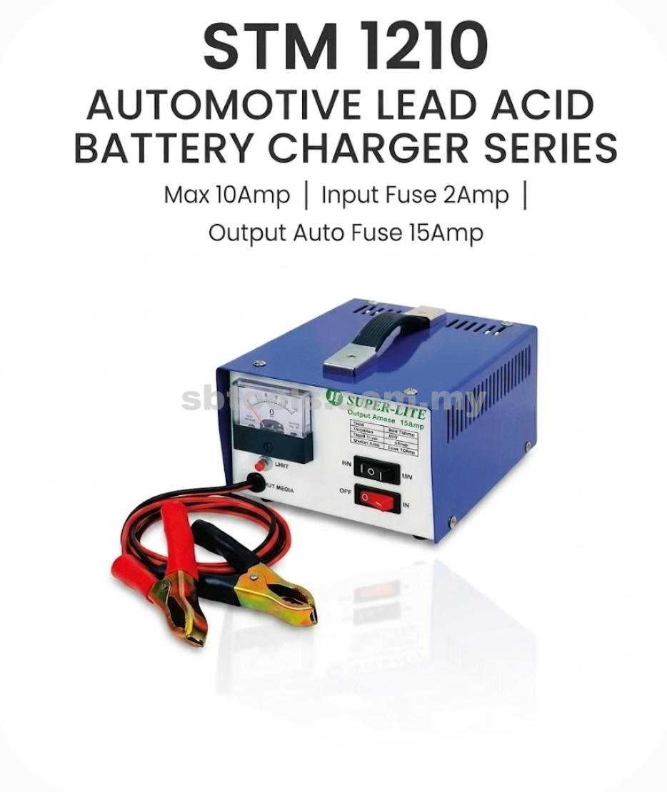 12V SUPER-LITE Battery Charger (10Amp)