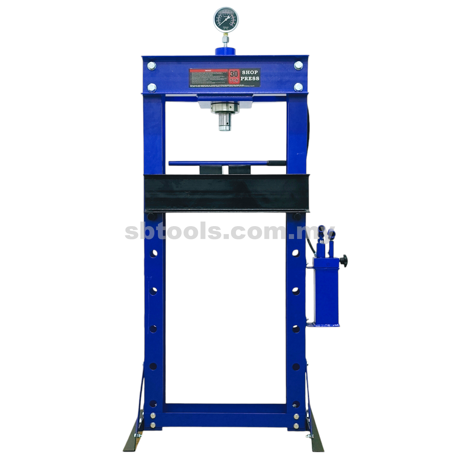 XR TOOLS 30 Ton Hydraulic Press With Gauge & 2 Speed Pump