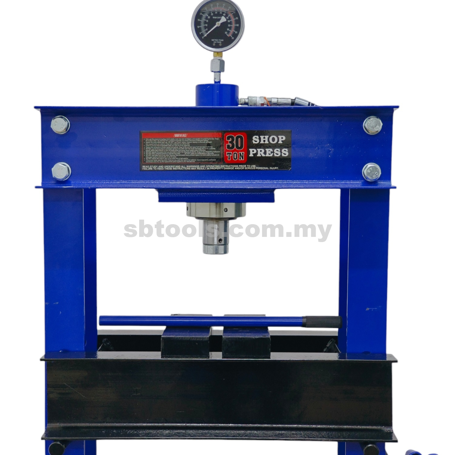XR TOOLS 30 Ton Hydraulic Press With Gauge & 2 Speed Pump - Image 2