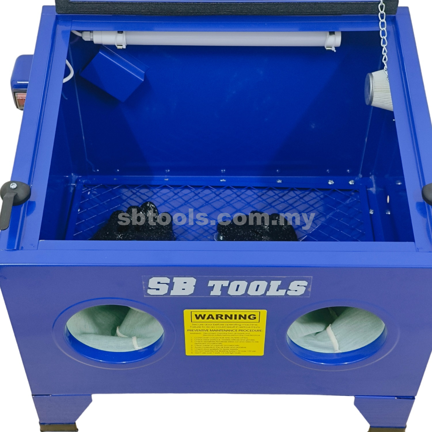 SB TOOLS 90L Bench SandBlast Cabinet | Sandblasting Cabinet - Image 3
