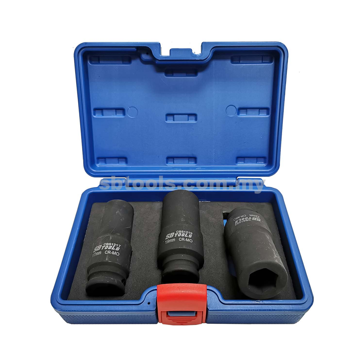 SB TOOLS 3 Pcs Harmonic Balancer Pulley Socket Set (17, 19, 22mm) - Image 2