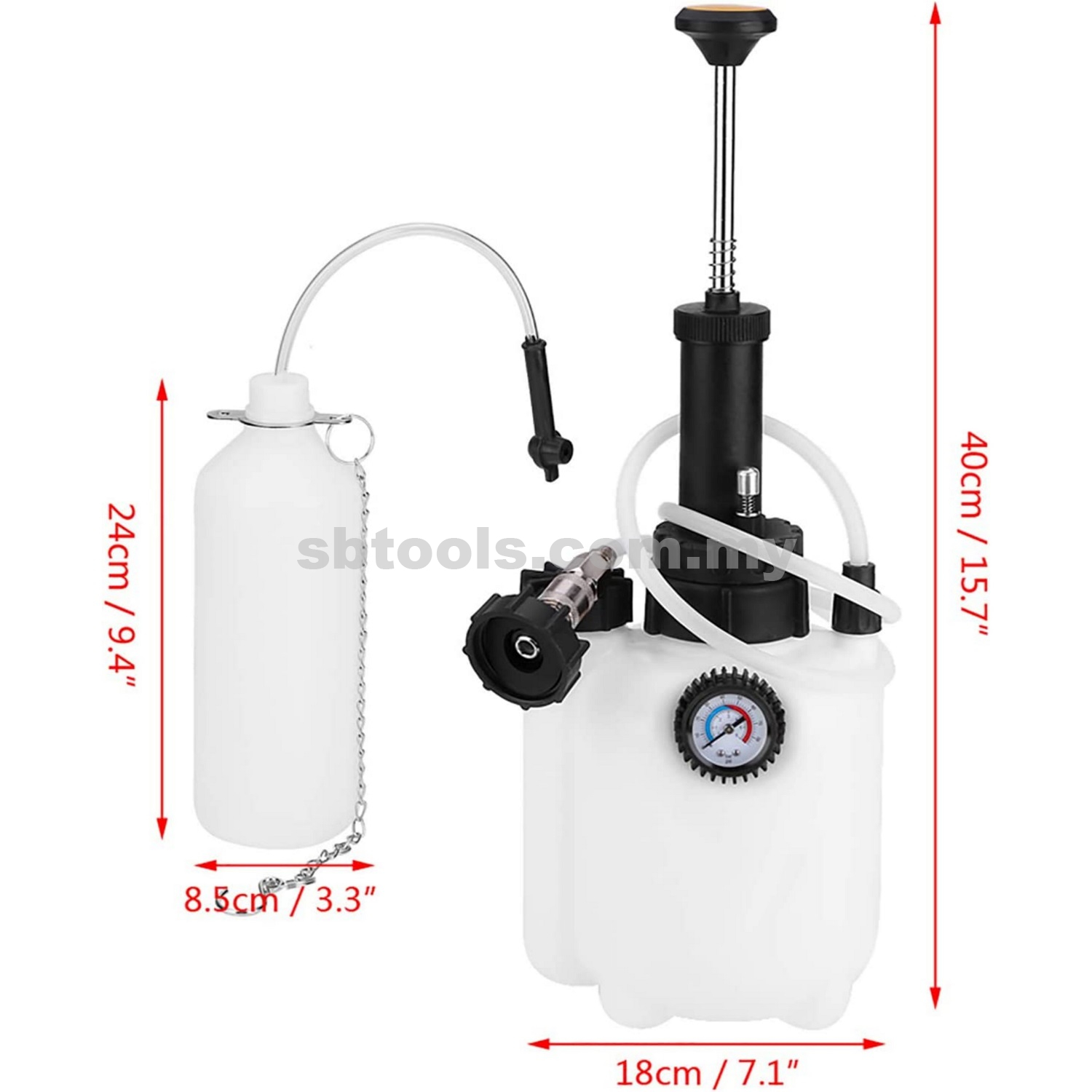 XR TOOLS 3L Manual Brake Fluid Changer For European Car - Image 2