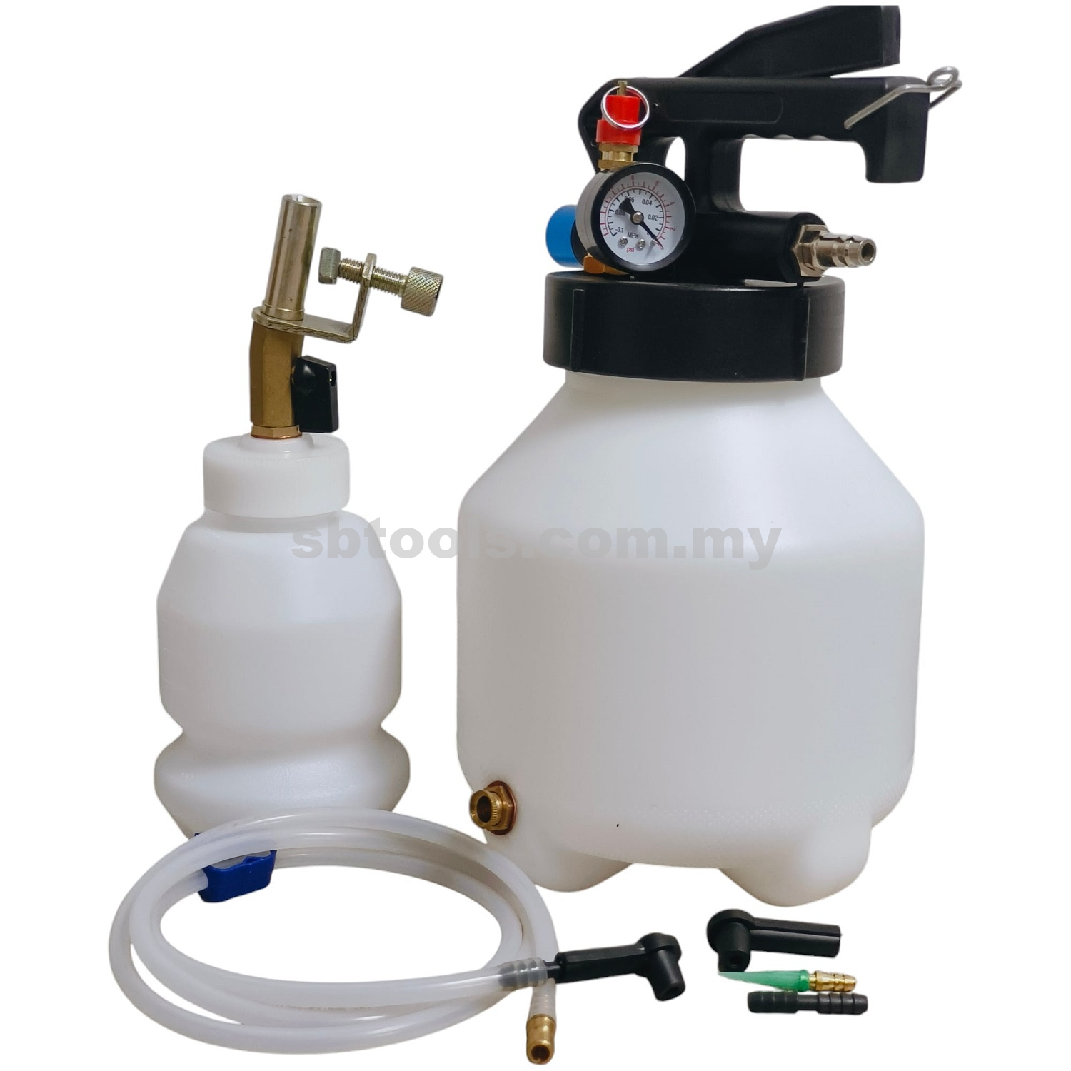 3l Tools XR TOOLS 3L Pneumatic Brake Fluid Extractor With Bleeder Kit - Cabinet ...