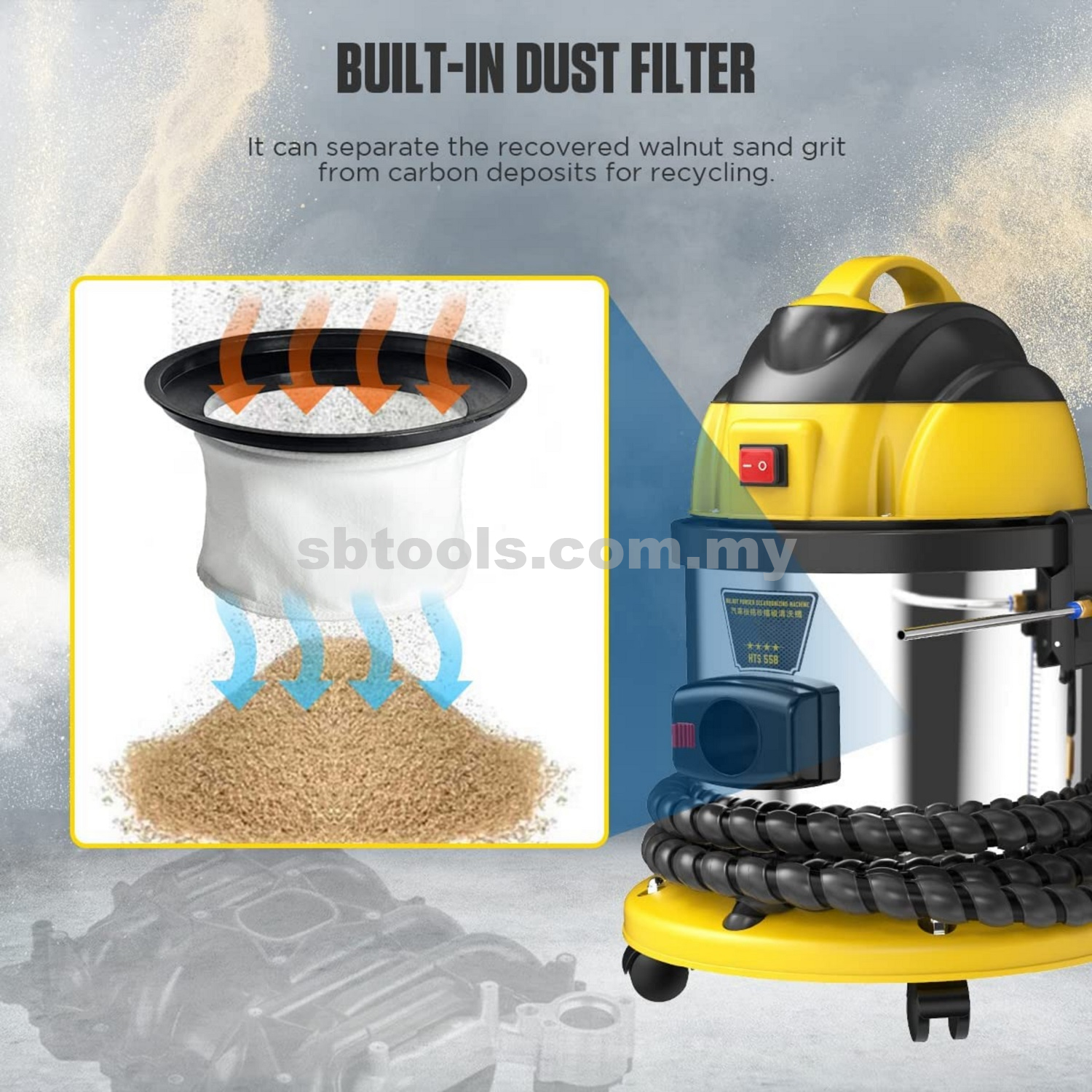 Automotive Walnut Blaster DE-Carbon Machine - Image 4