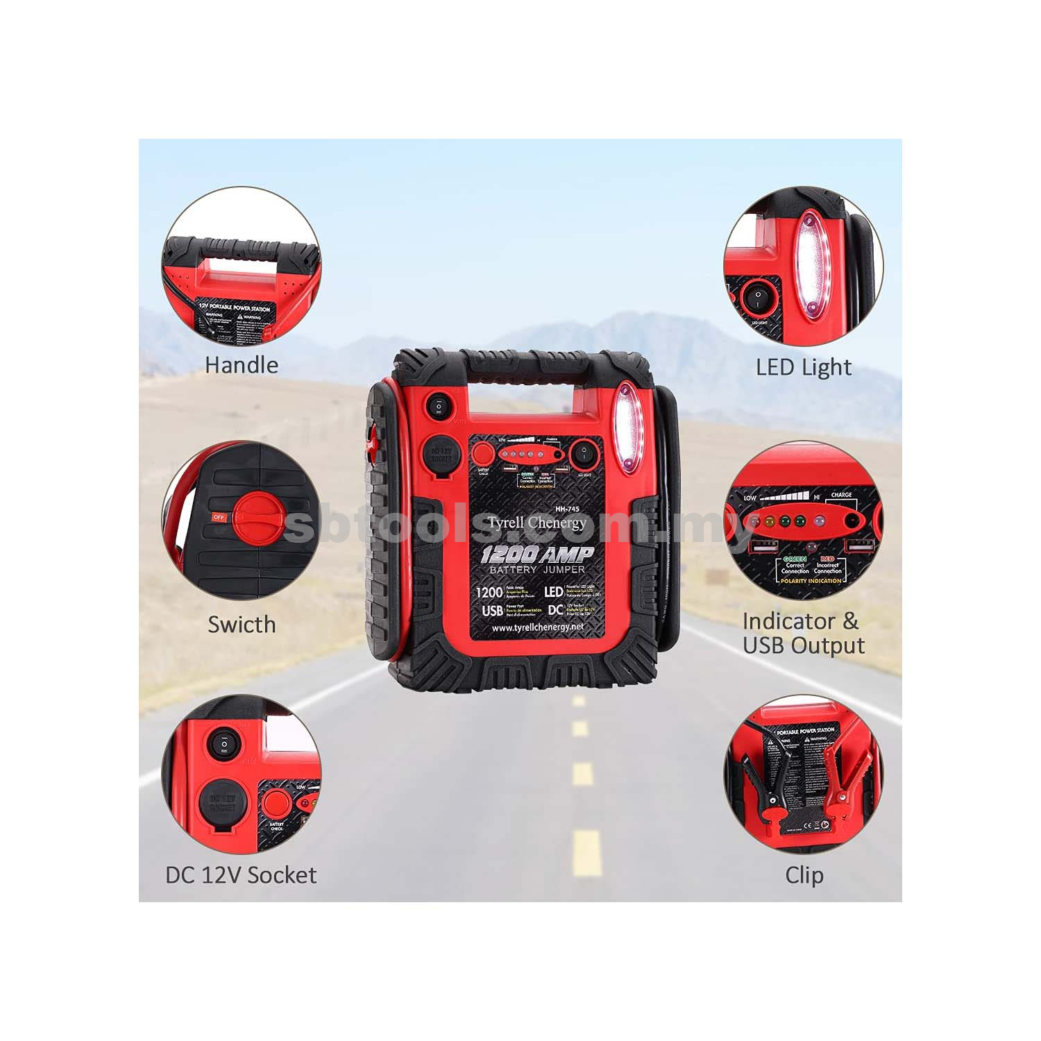 12V Battery Jumper/ Jumper Starter - Image 3
